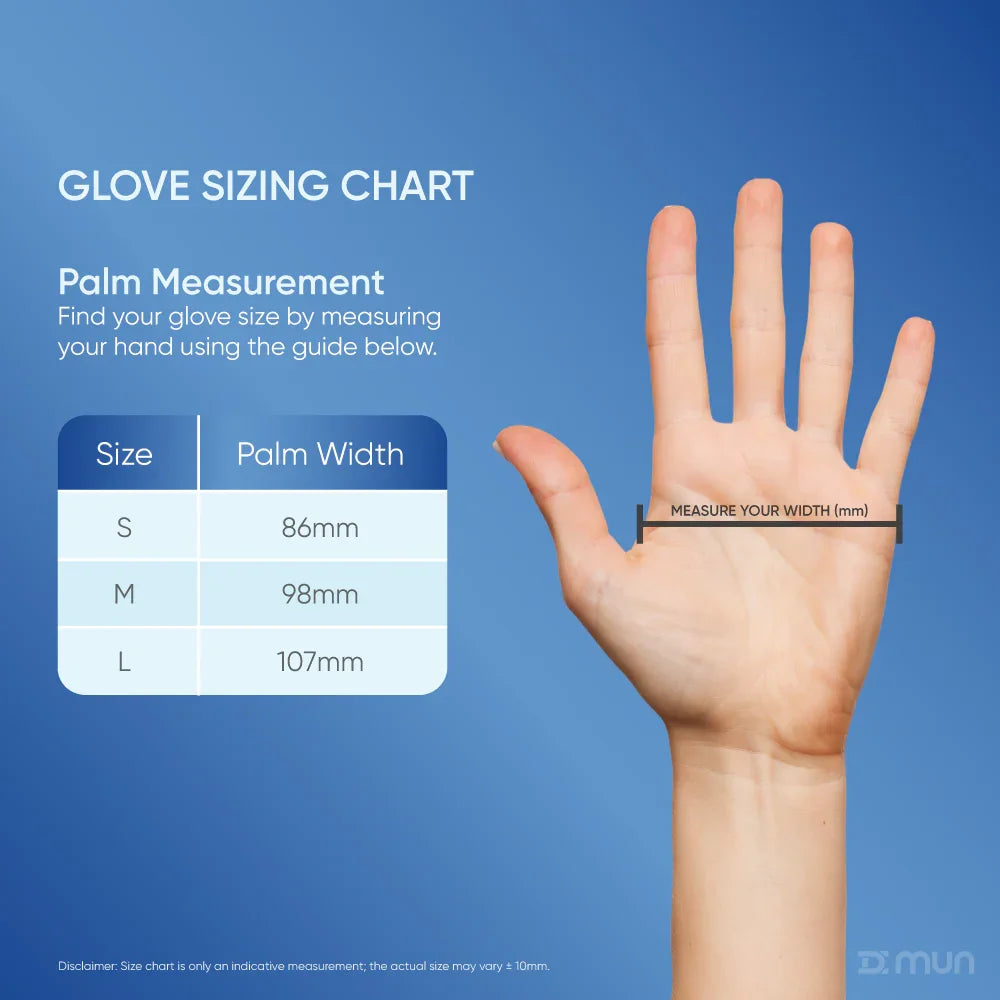 GloveON Hartson Long-Cuff Nitrile Exam Gloves – Aqua Blue (100 pcs)