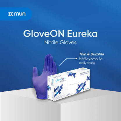 GloveON Eureka Lightweight Nitrile Exam Gloves – Dark Blue (100 pcs)